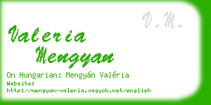 valeria mengyan business card
